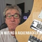 Jel from OLDER the band - palm muting on a Rickenbacker bass