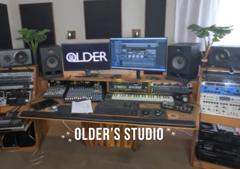 Jel from OLDER the band shows you around his home studio